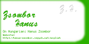 zsombor hanus business card